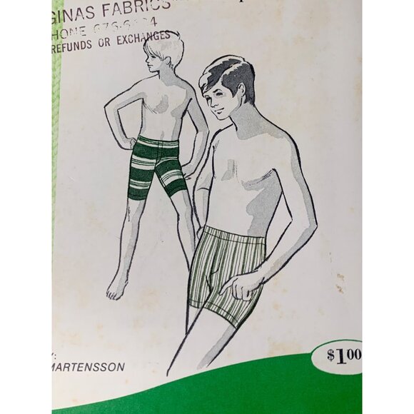 Sew Knit N Stretch Sew Boys Swim Trucks Sewing Pattern sz 8 10 12 161 - uncut - Picture 8 of 11